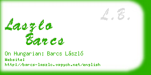 laszlo barcs business card